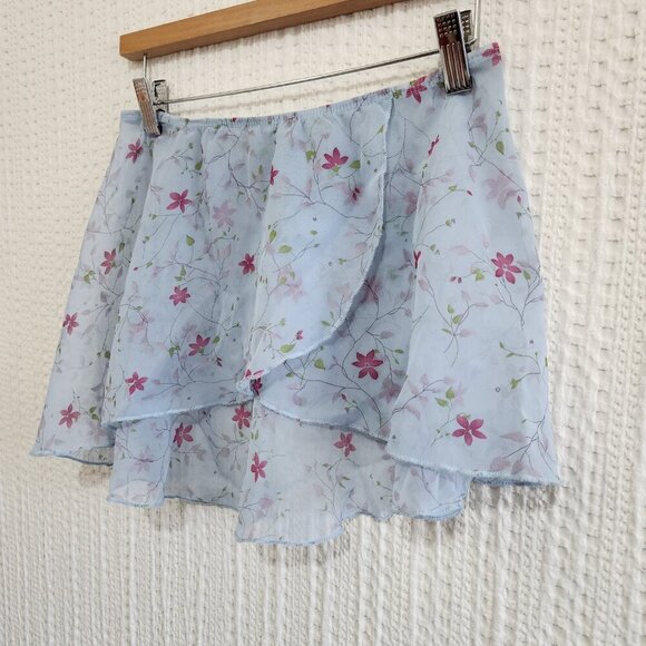 Vintage Body Movements Sheer Floral Micro Mini Y2K Style Skirt Size Small - Picture 6 of 10